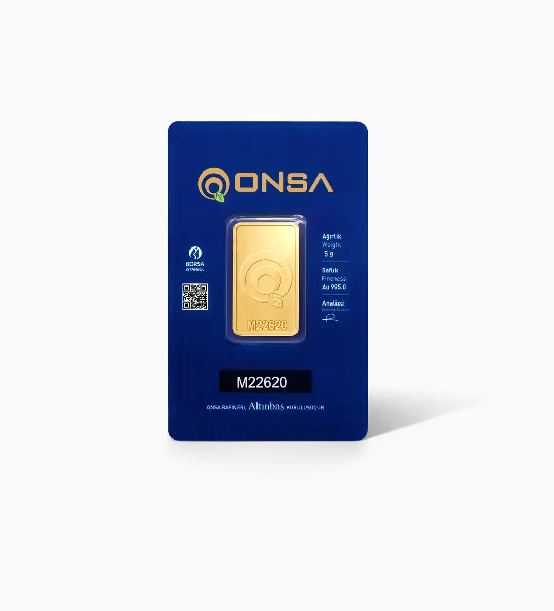 5 Gram Külçe Altın 24 Ayar 